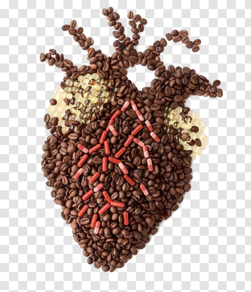 Coffee Bean Heart Stock Photography - Beans Organs Transparent PNG