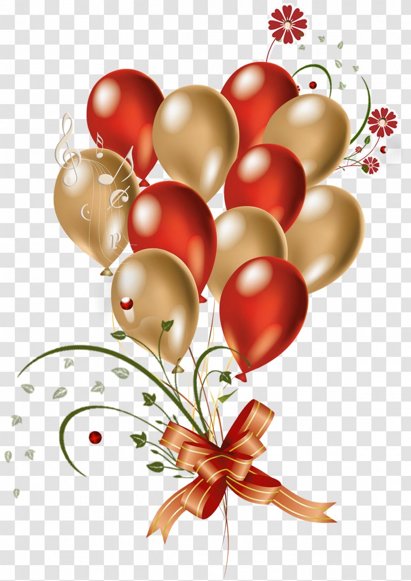 Balloon Birthday Red Clip Art - Gift - Cliparts Transparent PNG