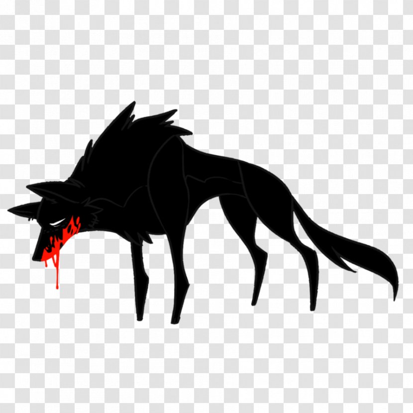 Dog Silhouette Snout Demon - Fictional Character - Bad Wolf Transparent PNG