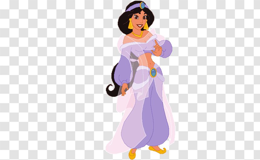 Princess Jasmine Aladdin Ariel Fa Mulan Belle - Violet Transparent PNG