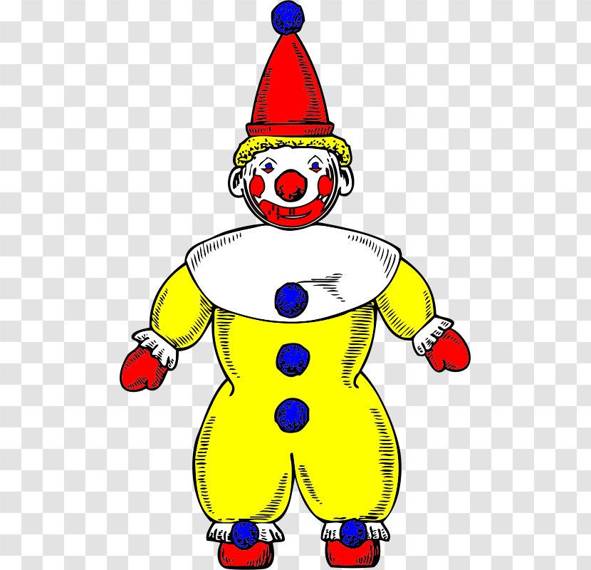 Joker Brozo Clown Clip Art - Face - Yellow Transparent PNG