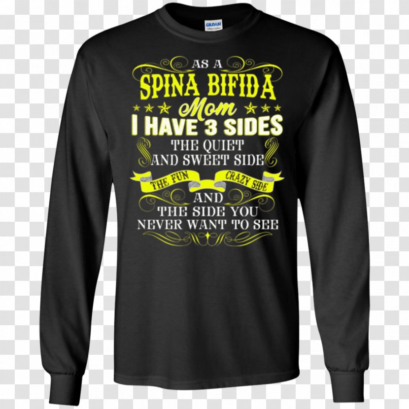 Long-sleeved T-shirt Hoodie - Outerwear - Spina Bifida Transparent PNG