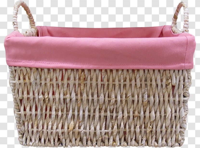 Easter Bunny Rabbit Basket Clip Art - Pink - Baskets Bamboo Transparent PNG