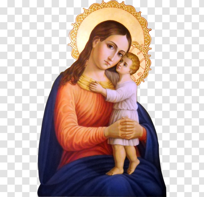 Mary Nazareth Eleusa Icon Madonna Child Jesus - Painting Transparent PNG