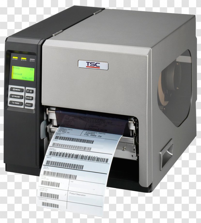 Barcode Printer Label Thermal-transfer Printing - Thermal Transparent PNG