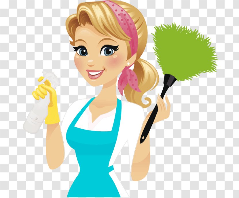 Cleaner Maid Service Carpet Cleaning Housekeeping - Heart - Cartoon Transparent PNG