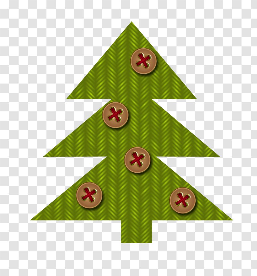 Santa Claus Christmas Tree Clip Art - Stock Photography - Green Buttons Pattern Transparent PNG