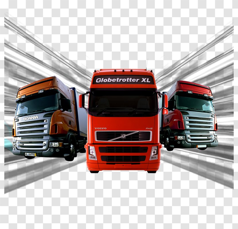 Cargo Logistics Transport Truck - Freight Forwarding Agency - Three Domineering Trailer Transparent PNG