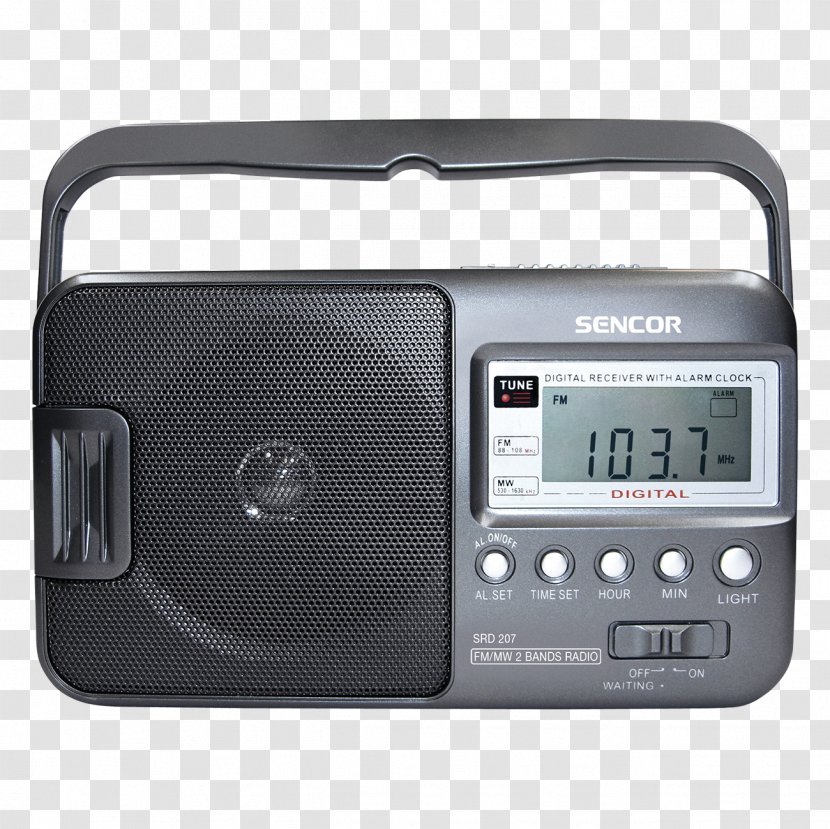 Sencor SRD 220 BPK Pink Radio Receiver FM Broadcasting Frequency Modulation - Electronics Transparent PNG