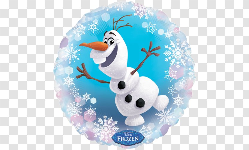 Olaf Elsa Anna Balloon Birthday - Snowman Transparent PNG