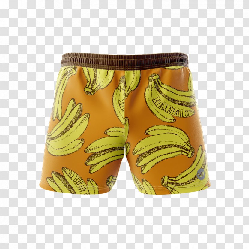 Trunks Hammock Banana Swimsuit Shorts - Watercolor Transparent PNG