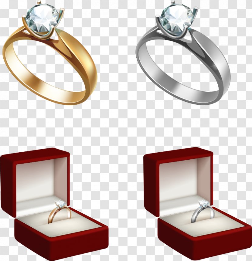 Engagement Ring Diamond Wedding - Royaltyfree - Vector Pattern Transparent PNG