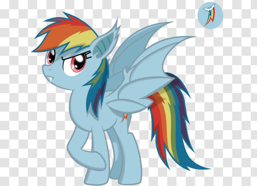 Rainbow Dash My Little Pony Vampire - Heart Transparent PNG