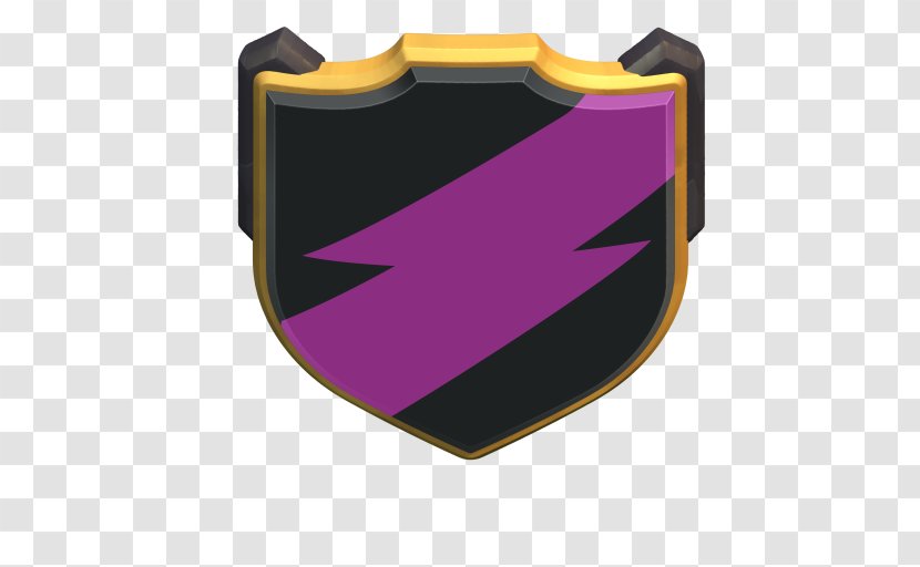 Clash Of Clans Royale Shield Emblem - Magenta Transparent PNG