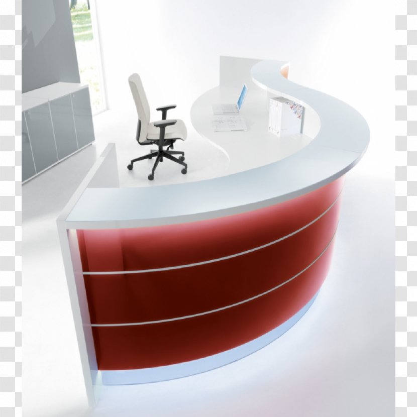 Desk Furniture Office Supplies Business - Modular Design - Reception Transparent PNG