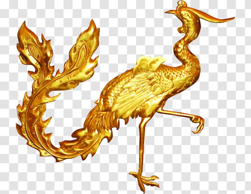 Fenghuang Gold Download Clip Art - Chemical Element - Golden Phoenix Transparent PNG