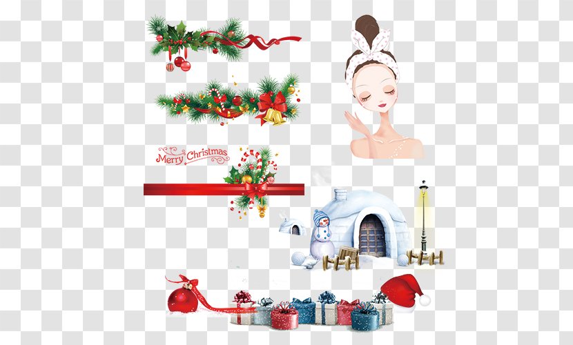 Candy Cane Christmas Lights Clip Art - Winter Snowman And Beauty Care Transparent PNG