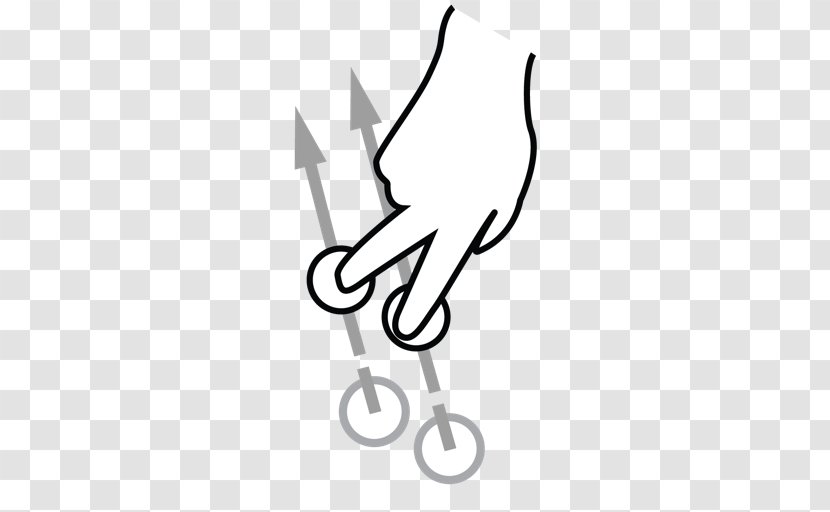 Swipe Icon Finger Hand - Cartoon Transparent PNG