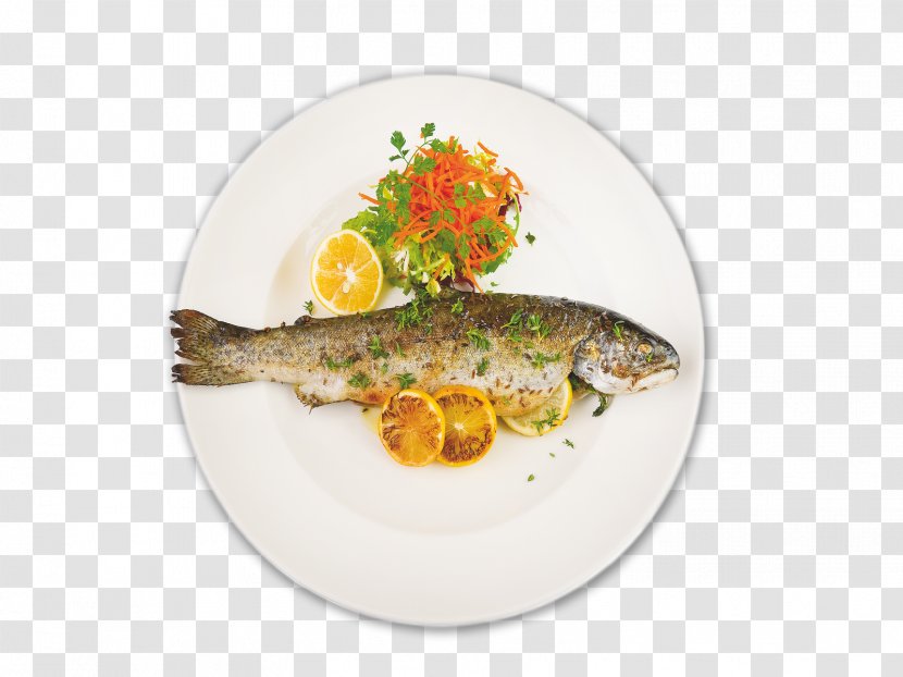 Plate Dish Garnish Recipe Fish Transparent PNG