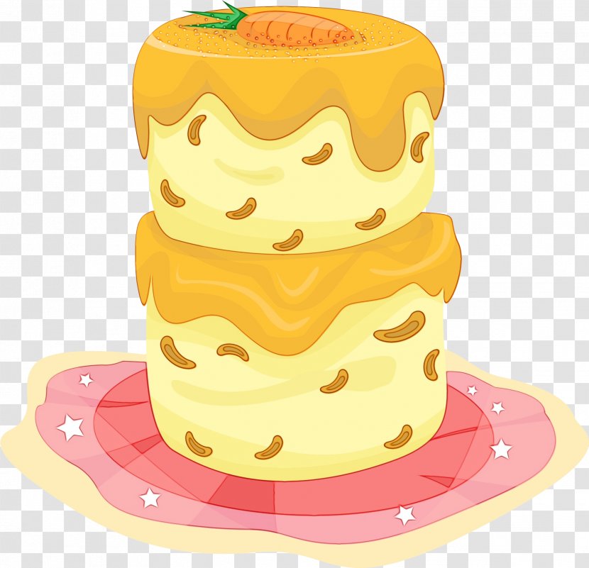 Yellow Food Cake Decorating Supply Clip Art Stack - Wet Ink - Sugar Transparent PNG