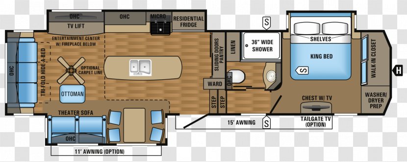 Jayco, Inc. Campervans Fifth Wheel Coupling Floor Plan Caravan - Jayco Inc - Indoor Transparent PNG