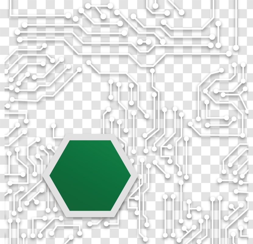 Integrated Circuit Electrical Network Download - Green - Vector Background Chip Title Transparent PNG