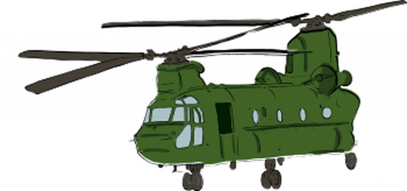 Military Helicopter Boeing CH-47 Chinook Clip Art - Rotorcraft - Power Cliparts Transparent PNG