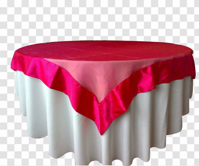 Tablecloth Cloth Napkins Linens Textile - Pink - Table Transparent PNG