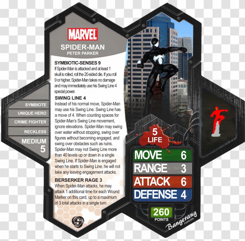 Heroscape HeroClix Playing Card Dungeons & Dragons Game - Electronics Accessory - Spiderman Swinging Transparent PNG