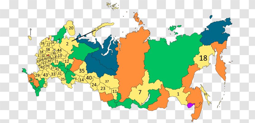 Autonomous Oblasts Of Russia Krais Federal Subjects Jewish Oblast - карта россии Transparent PNG