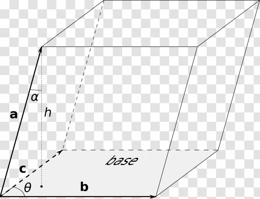 Angle Parallelepiped Parallelogram Base - Geometry - Media Volume Transparent PNG