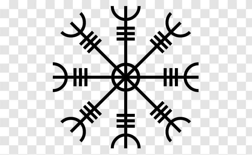 Galdrabók Icelandic Magical Staves Helm Of Awe Vegvísir Aegishjalmur - Tree - Symbol Transparent PNG