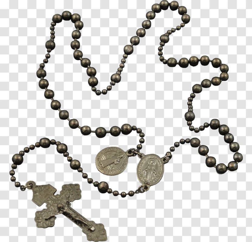 Rosary Scapular Prayer Beads - Body Jewelry - Necklace Transparent PNG