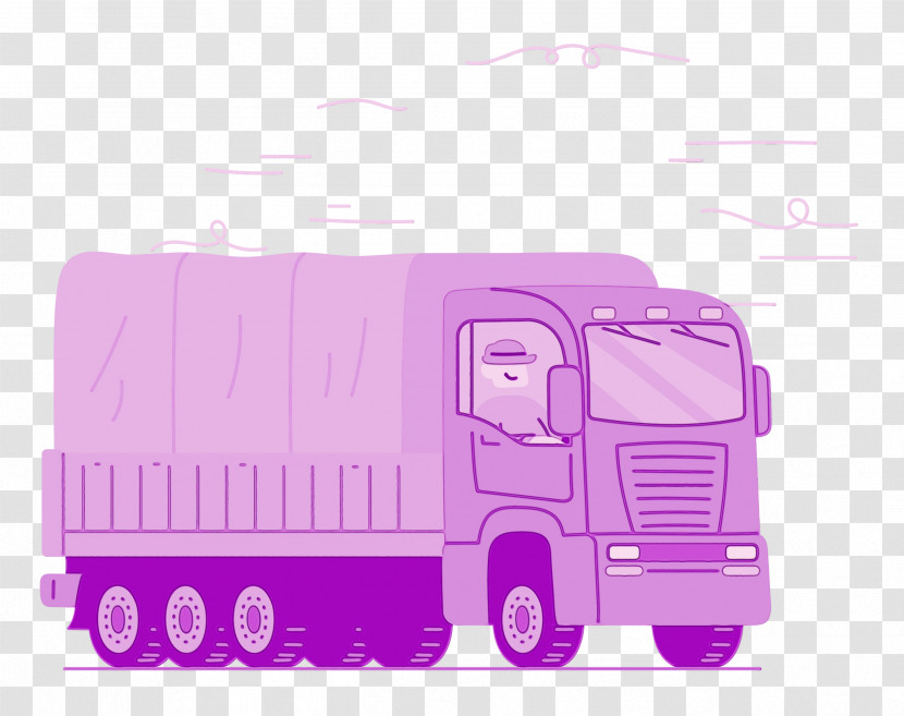 Commercial Vehicle Car Truck Driving Semi-trailer Truck Transparent PNG