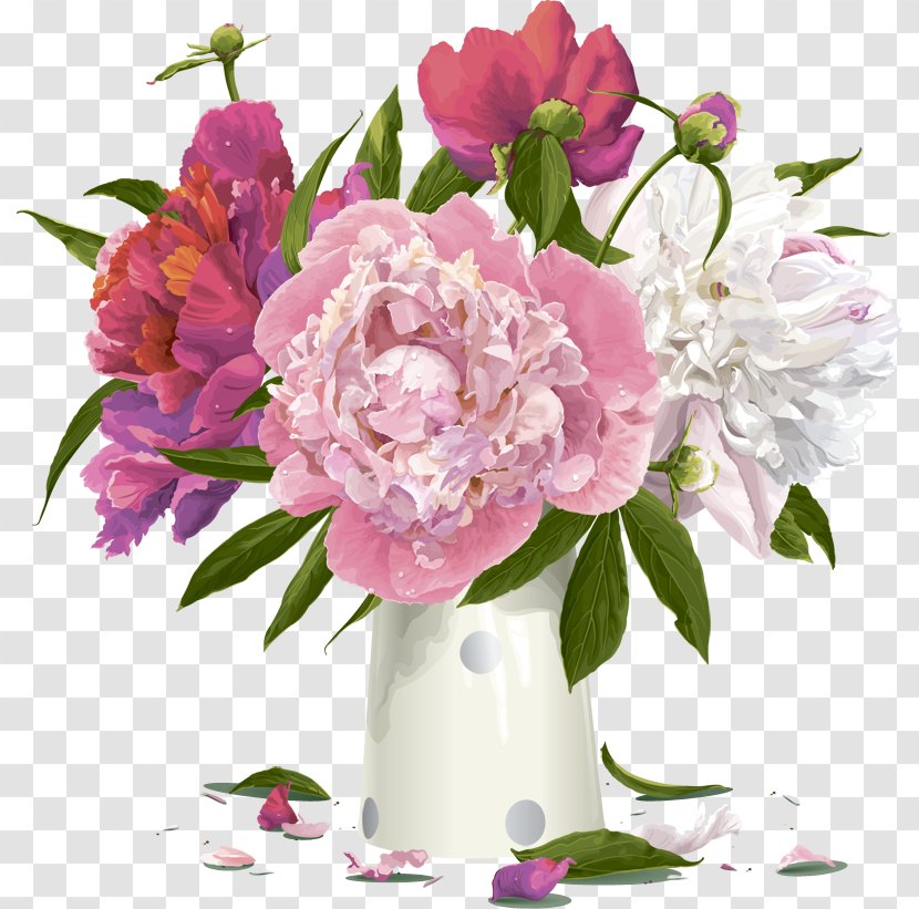 Peony Arranging Cut Flowers Caribbean Clip Art Transparent PNG