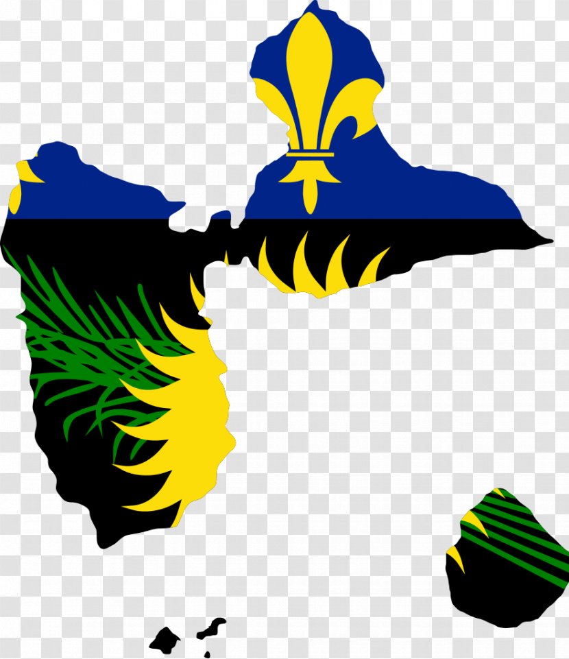 Flag Of Guadeloupe Map Clip Art - Mozambique Transparent PNG