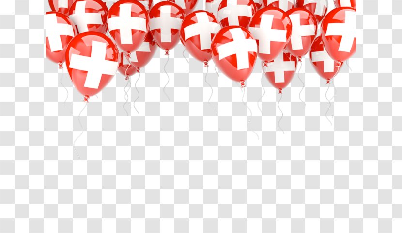 Flag Of Switzerland Saudi Arabia - Heart - Illustration Balloon Transparent PNG