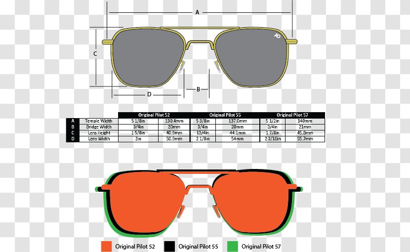 Aviator Sunglasses AO Eyewear Original Pilot 0506147919 - Brand Transparent PNG