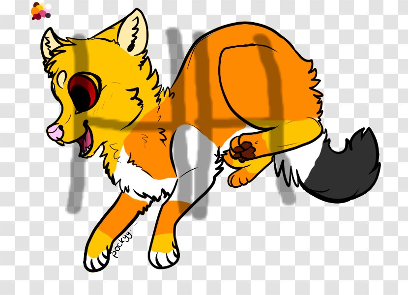 Cat Red Fox Dog Clip Art Illustration - Vertebrate - Sold Puppy Transparent PNG