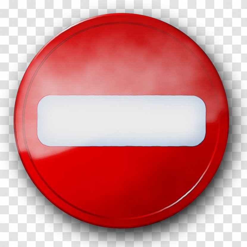 Red Button Circle Material Property Symbol - Watercolor - Logo Badge Transparent PNG