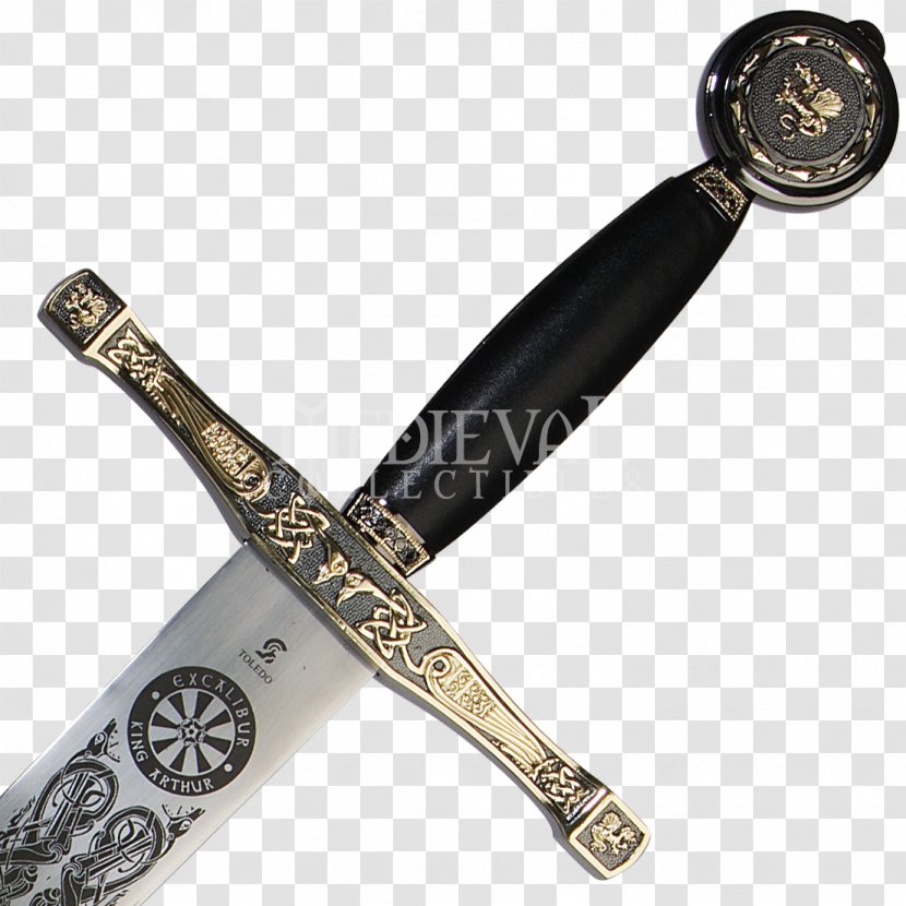 King Arthur Excalibur Knightly Sword Lady Of The Lake - Dagger - Swords Shield Transparent PNG