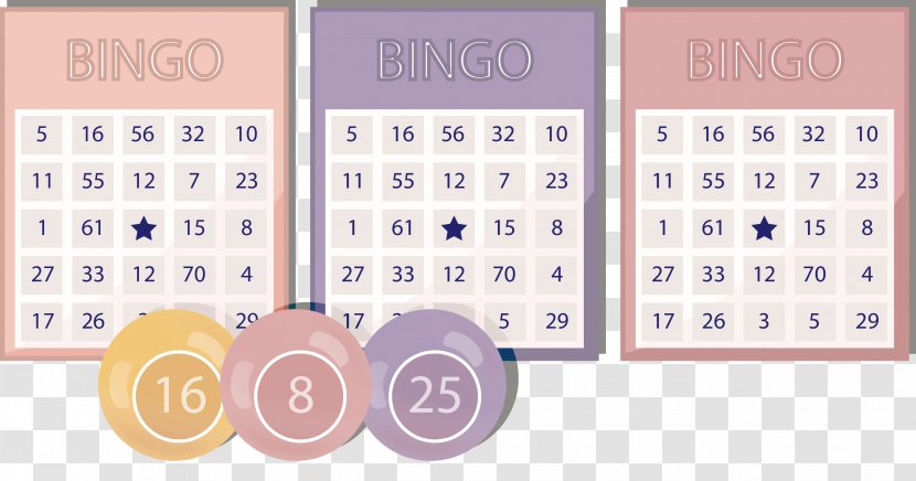 Bingo Card Lottery Illustration - Heart - Cards Vector Transparent PNG