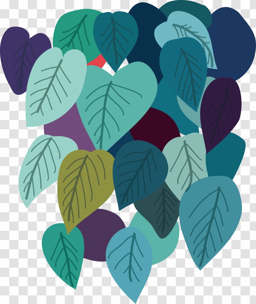 Drawing Painting Leaf - Pattern - Hand-painted Leaves Vector Transparent PNG