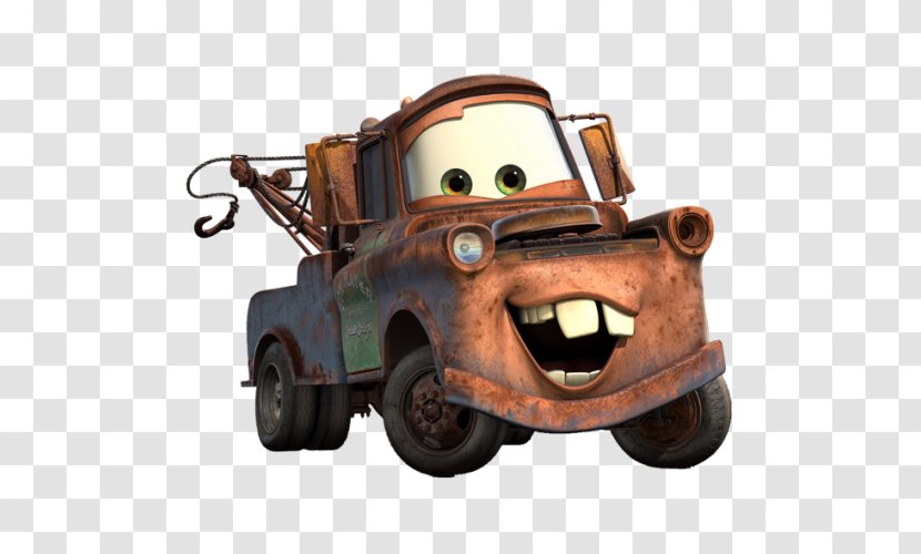 Mater Lightning McQueen Cars Pixar - Tow Truck - Car Transparent PNG