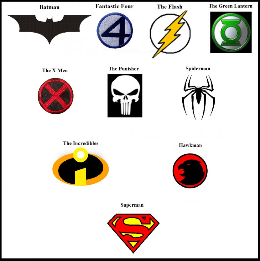 Batman Superman Punisher Tick Logo - New 52 - Best Transparent PNG