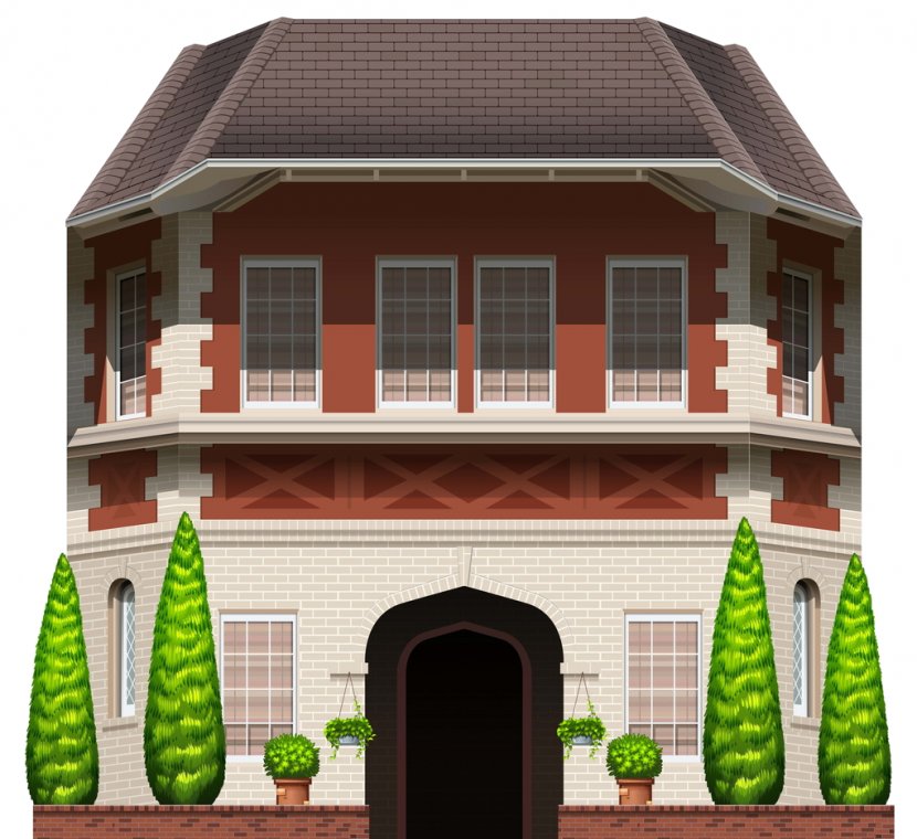 Building Royalty-free Clip Art - Royaltyfree - Castle House Transparent PNG