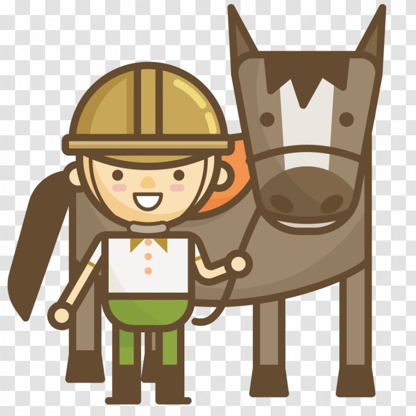 Cartoon Illustration - Equestrianism - Vector Characters Horse Show Transparent PNG