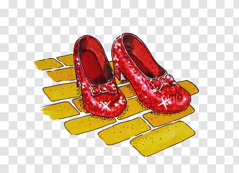 Dorothy Gale Ruby Slippers The Wonderful Wizard Of Oz Shoe - United States America - Art Transparent PNG