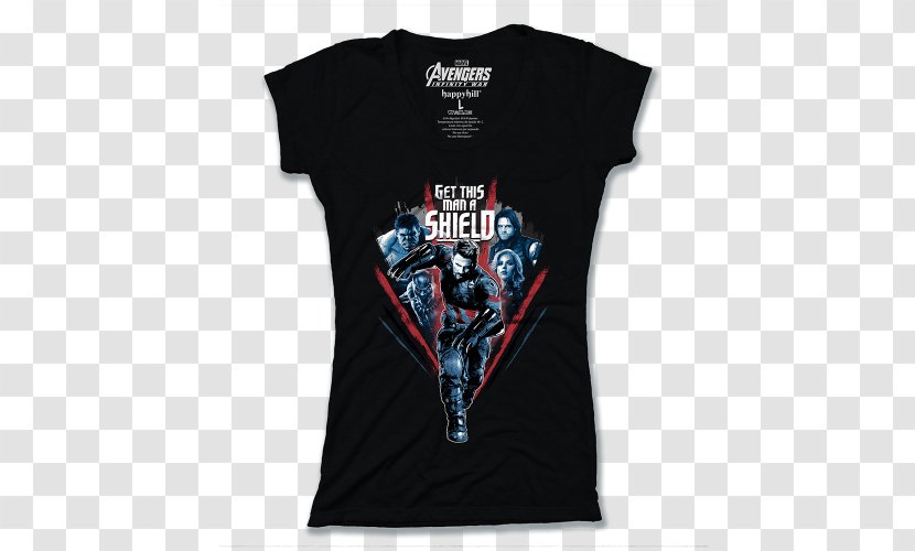 T-shirt Captain America Black Panther Hoodie Iron Man - Agents Of Shield Transparent PNG