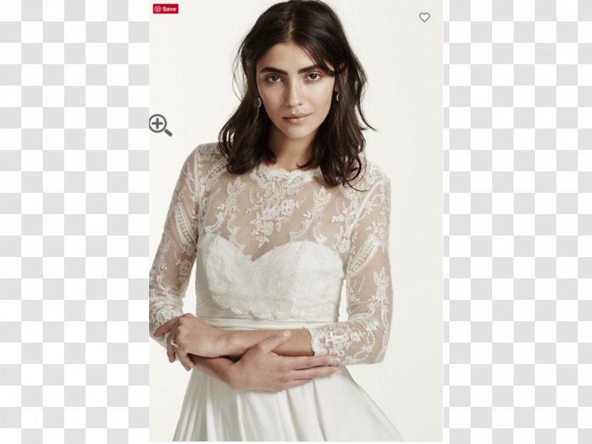 Tulle Appliqué Lace Wedding Dress Blouse - Heart - Pin Transparent PNG